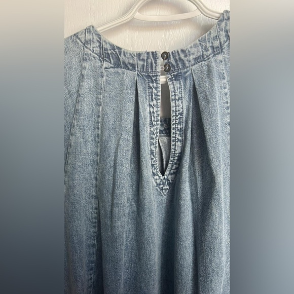 NWT Free People Light Blue Denim Dress - Picture 10 of 10